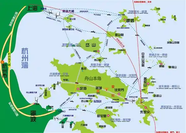 俯瞰东海明珠：舟山群岛的非凡面貌