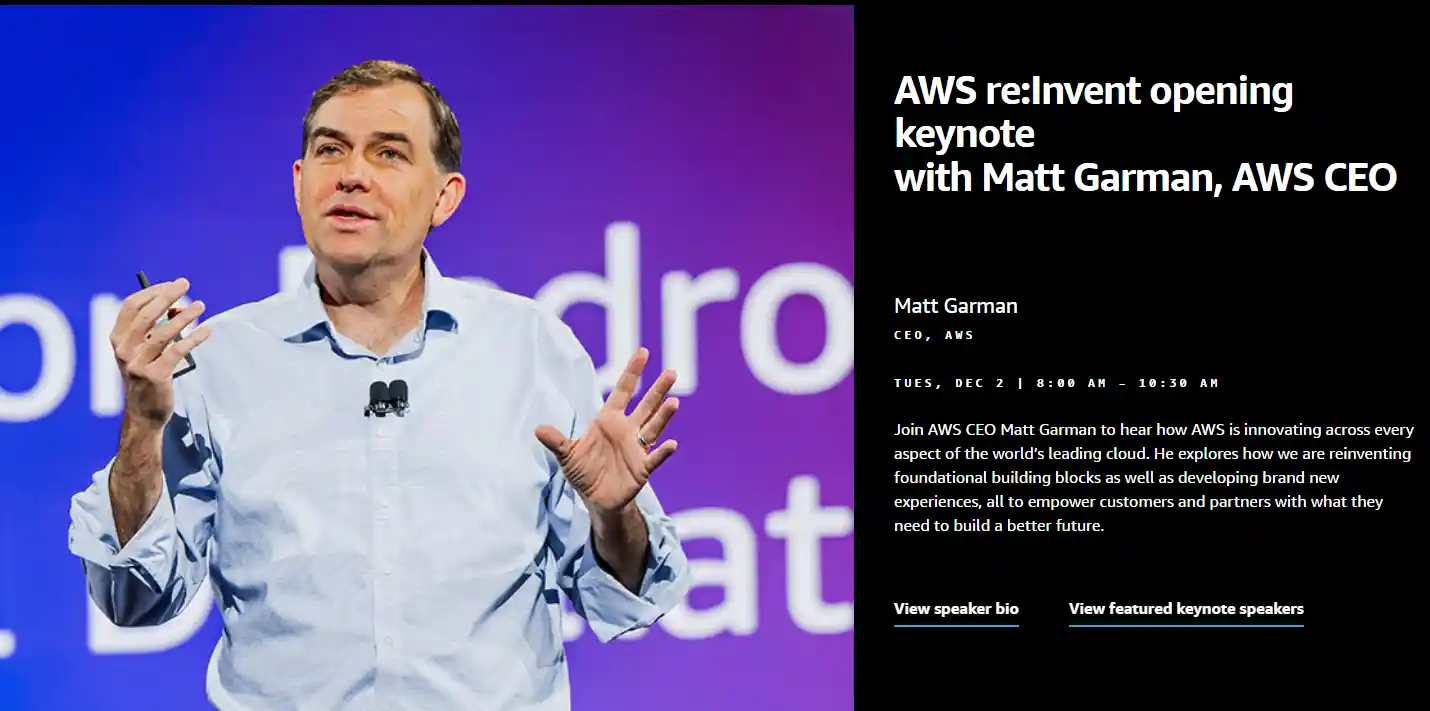 亚马逊云上风暴来袭！CEO压轴登场，AI新星与自研芯片震撼曝光