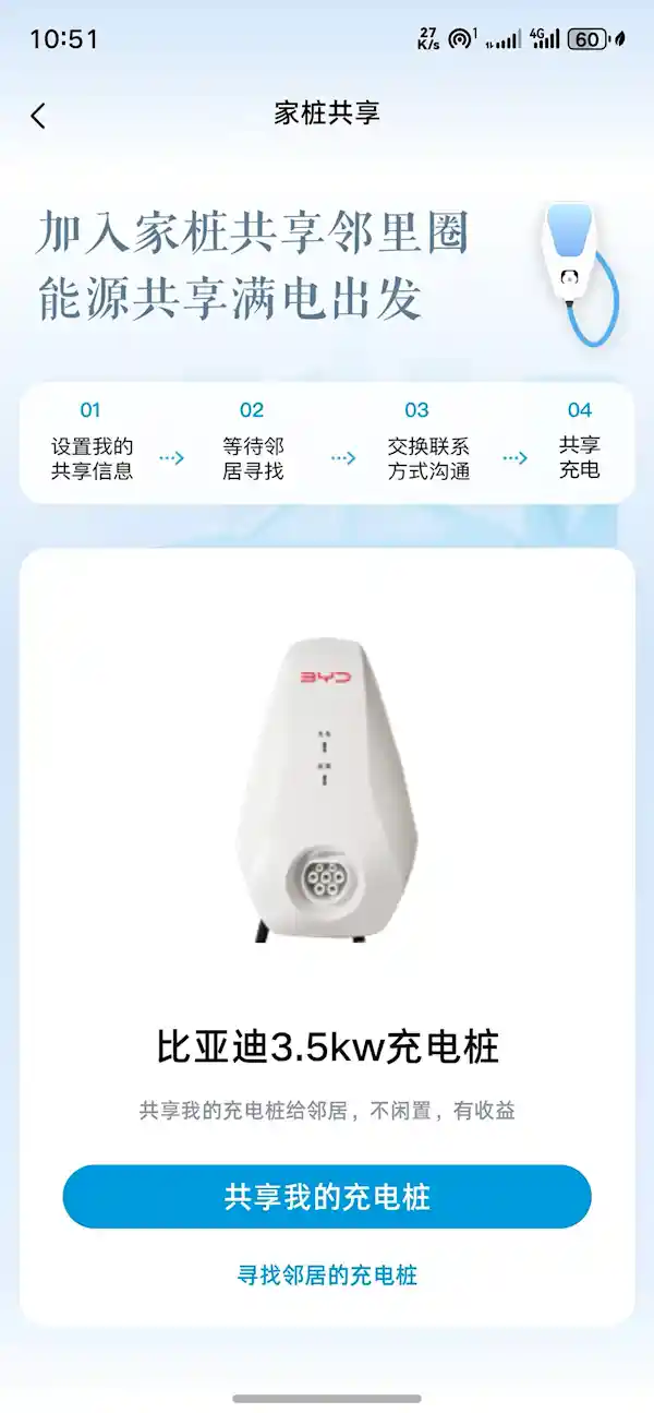 比亚迪App上线共享充电桩，家用充电站成新金矿