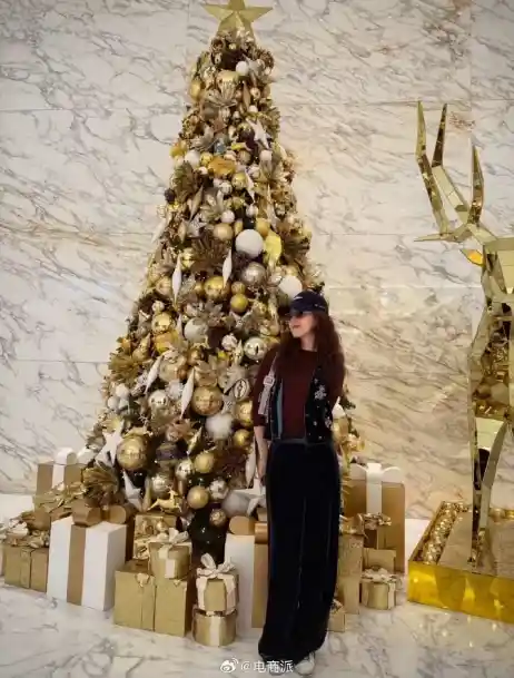 章泽天迪拜圣诞穿搭曝光：阔腿裤诠释松弛美学