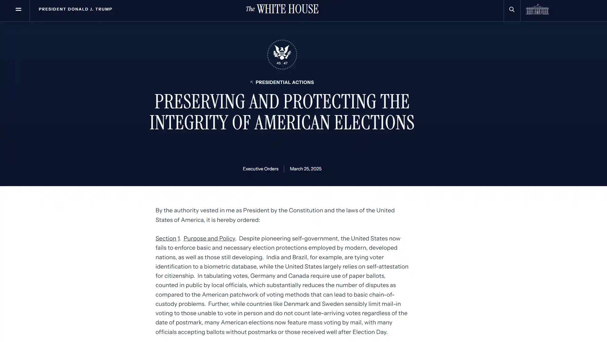 特朗普发出警告：若不推行选举新规，各州或将面临资金冻结！