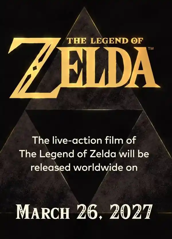 《塞尔达传说》王者降临！史诗级真人电影定档2027年3月26日