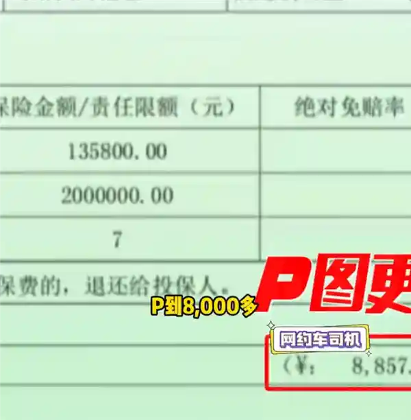 网约车司机集体遭遇P图门：万元保费竟被公司篡改成千余元投保骗局
