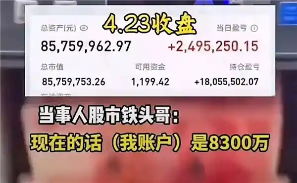 四川股民自称炒A股11年赚6000万走红网络：放话身价不足亿绝不剪发