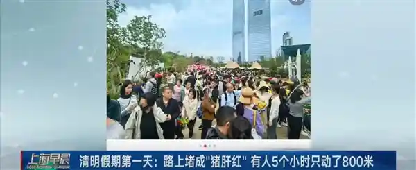 清明出行变停车场：5小时挪800米，车流成海堵到发紫！