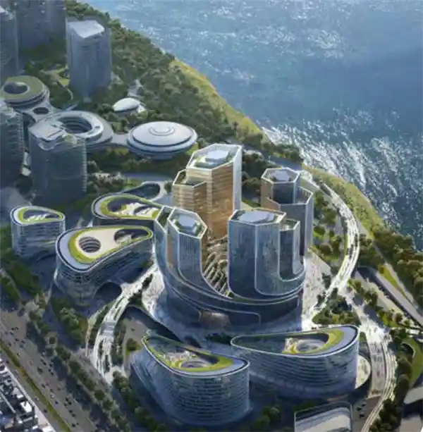 腾讯新总部企鹅岛曝光：宛如一台高速运转的未来引擎