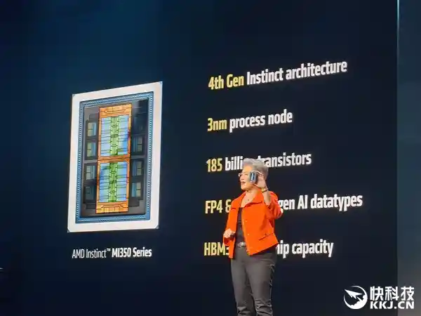 AMD发布AI新旗舰Instinct MI350：288GB HBM3E巨量内存+1400W澎湃算力