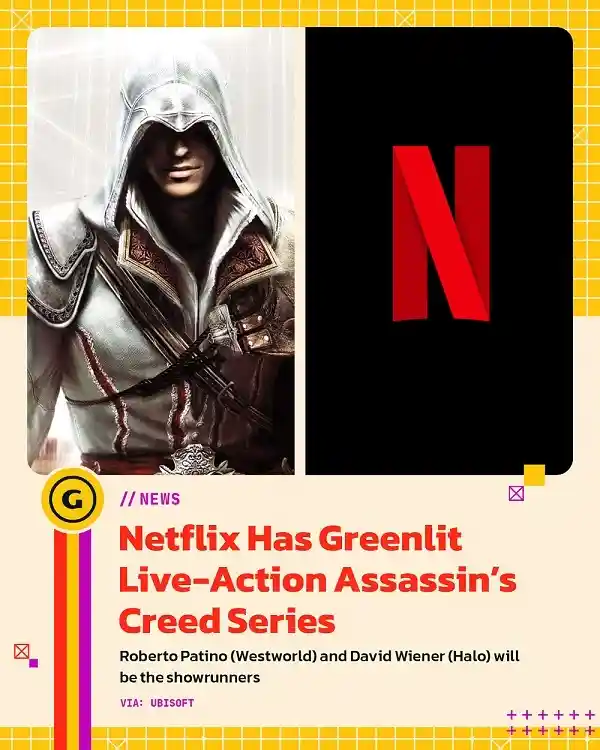 《刺客信条》剧集将登网飞，游戏经典首次真人化引爆期待