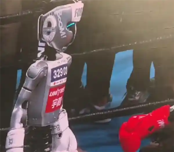 机器人夺魁梦碎瞬间：惜败后赌气躺地拒握手引爆全场