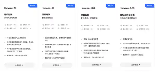 腾讯混元大模型开源：0.5B至7B全系列，消费级显卡也能轻松跑